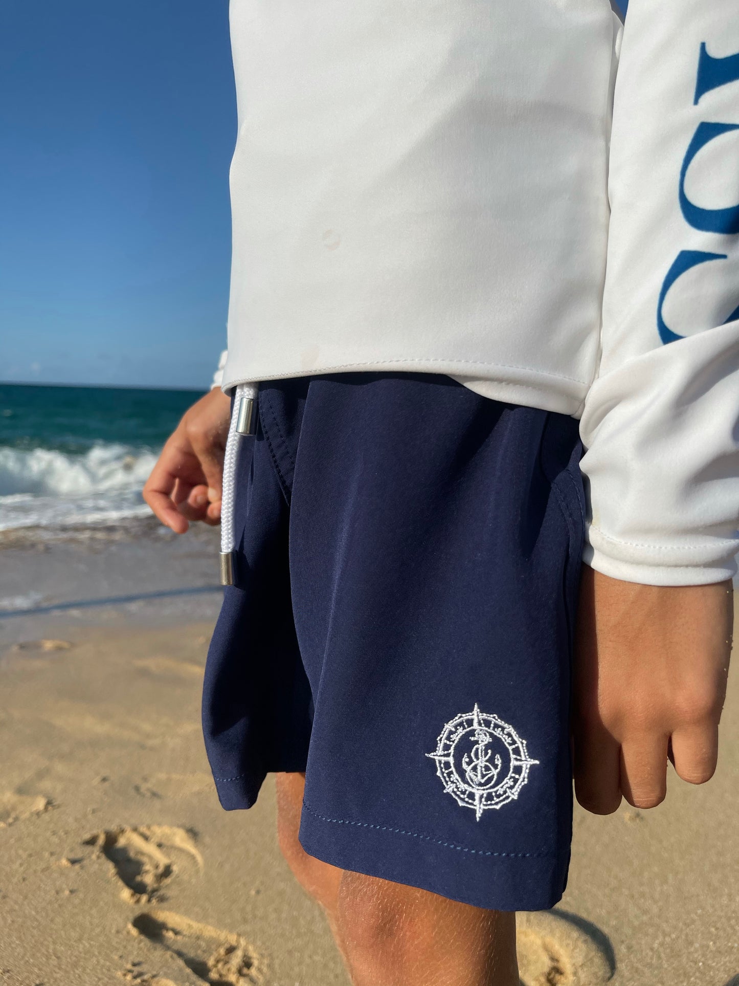 Kids Swim Shorts-Blue