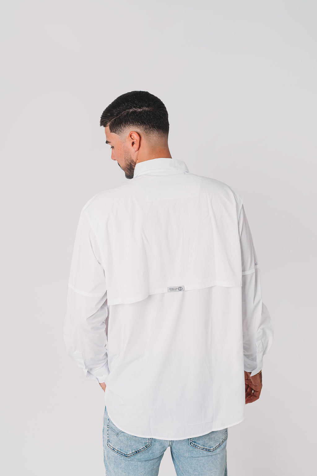 AC Men's Long Sleeve Shirt-White