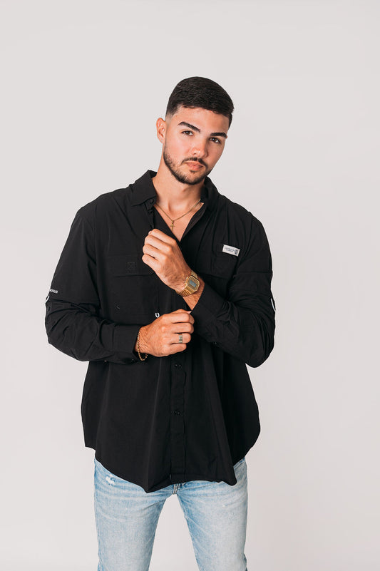 AC Men's Long Sleeve Shirt-Black