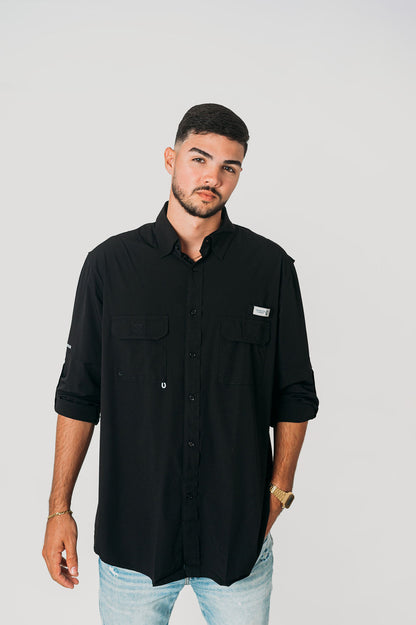 AC Men's Long Sleeve Shirt-Black