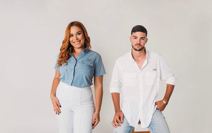 AC Women's Short Sleeve Shirt-Blue