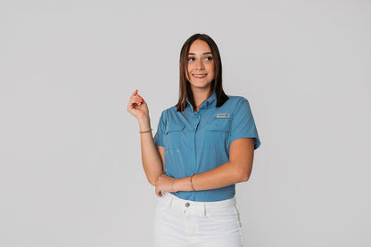 AC Women's Short Sleeve Shirt-Blue