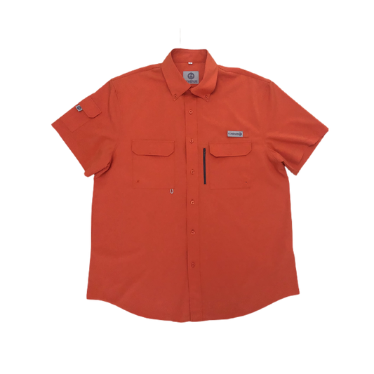 Orange Men's Short Sleeve Shirt