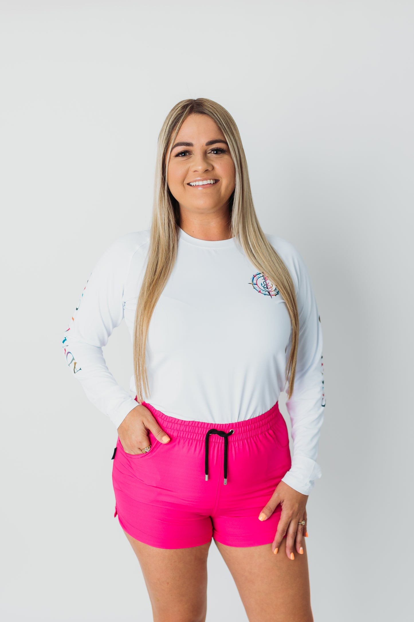 Long Sleeve Rashguard-White