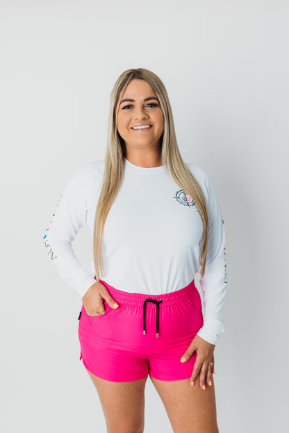 Long Sleeve Rashguard-White