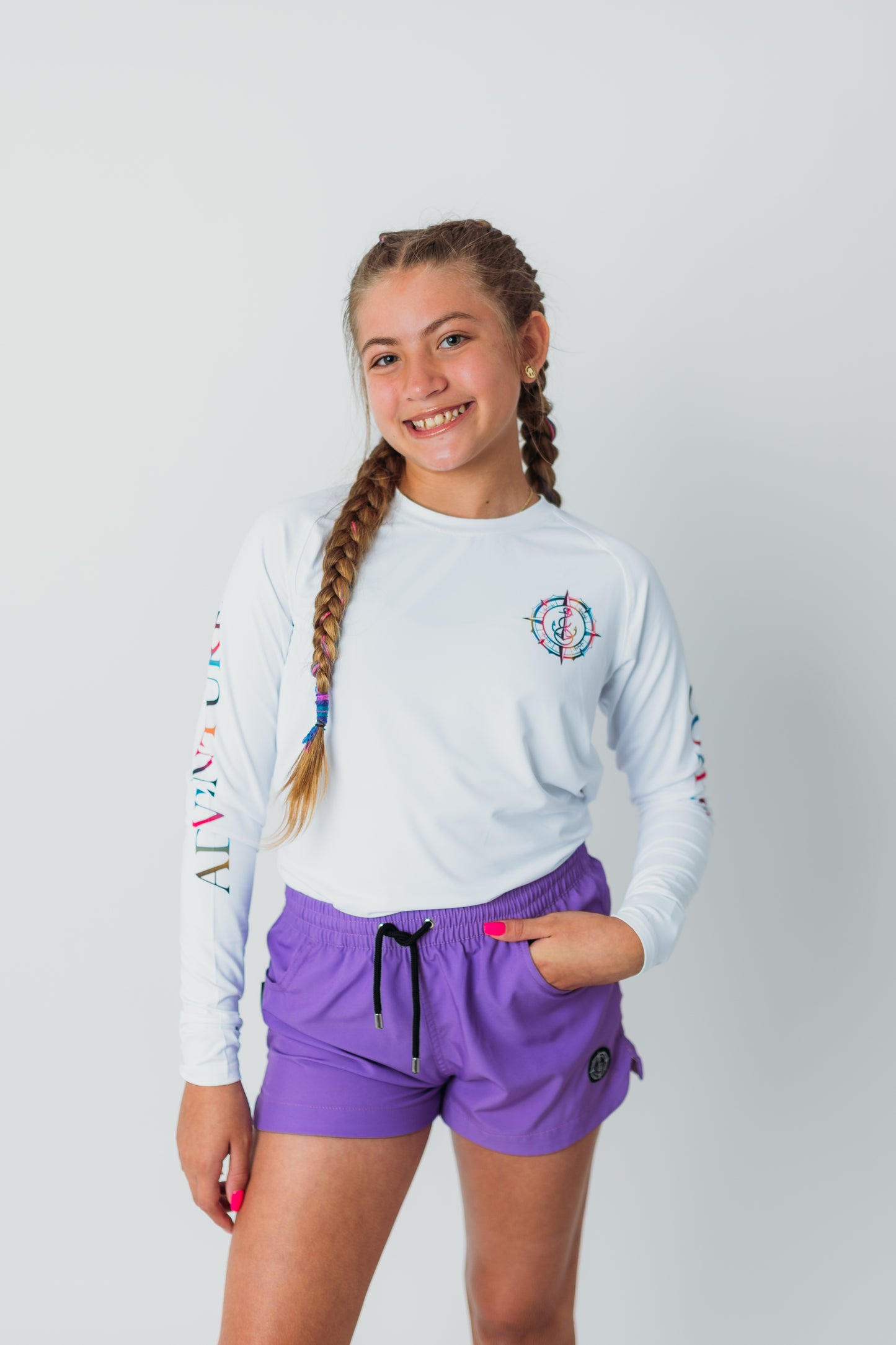 Women's Shorts-Violet