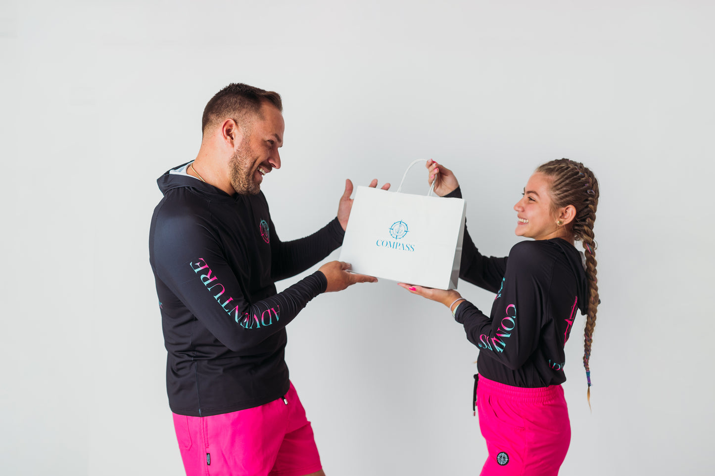 Men's Swim Shorts-Fusha