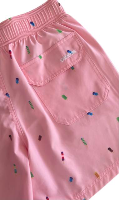 Men's Swin Shorts-Pink