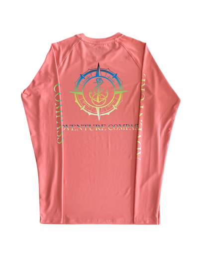 Long Sleeve Rashguard-Coral
