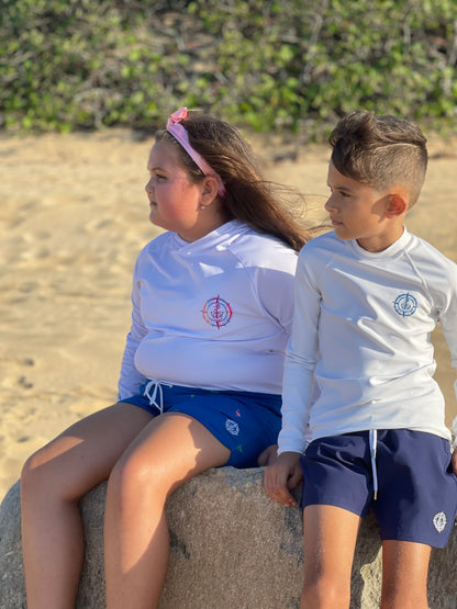 Kids Swim Shorts-Blue