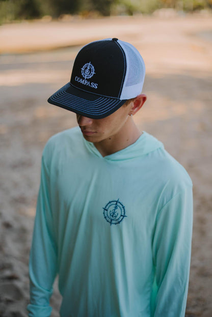 Trucker Cap (Black-White)