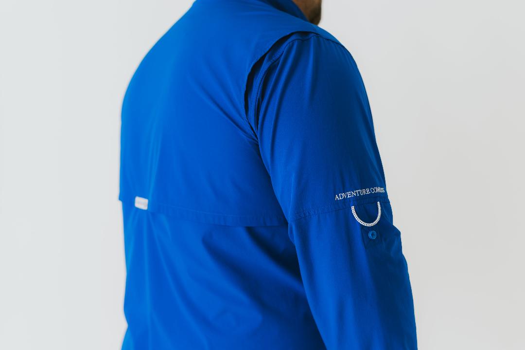 Men's Long Sleeve Shirt-Blue
